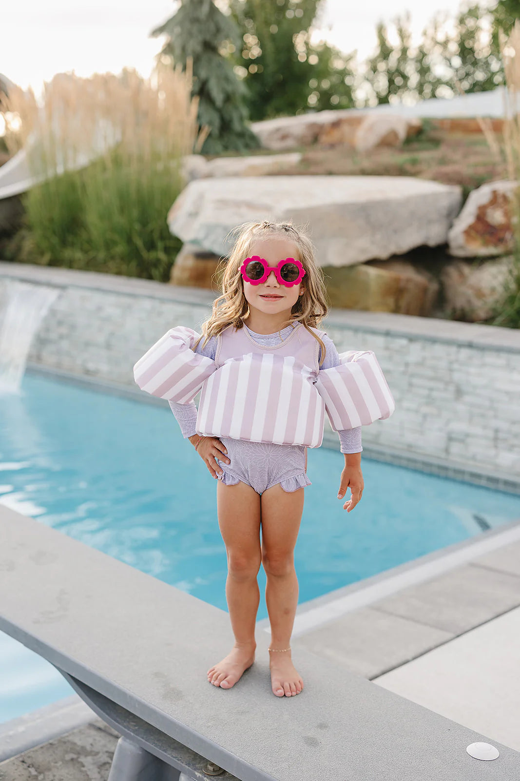 Current Tyed Clothing | FLOATIES | Purple Stripes