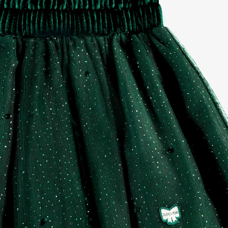 Souris Mini | Green Skirt in Sequin