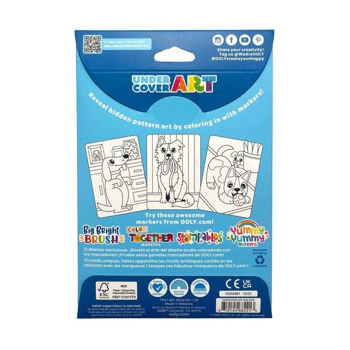 Undercover Art Hidden Patterns Coloring Activity - Dog Days