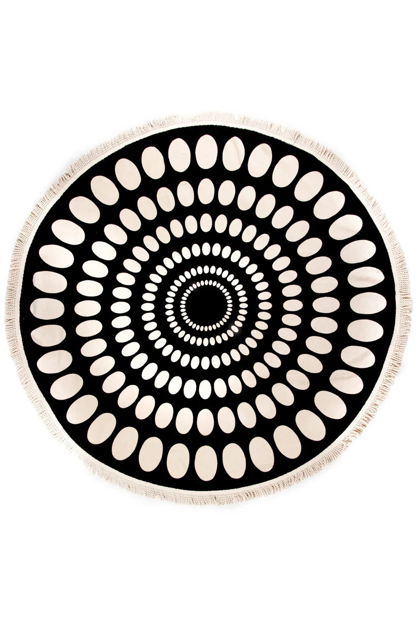 TOFINO TOWEL | VELOUR ROUND BEACH TOWEL | AXEL