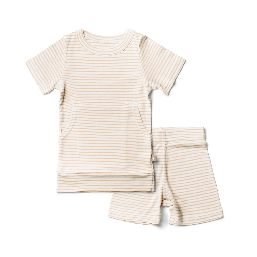 All Day Biker Set - Dune Stripe