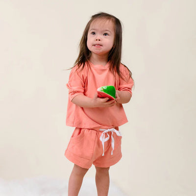 BELAN.J | BAGGY TOP & SHORT SET | CORAL