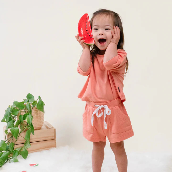 BELAN.J | BAGGY TOP & SHORT SET | CORAL