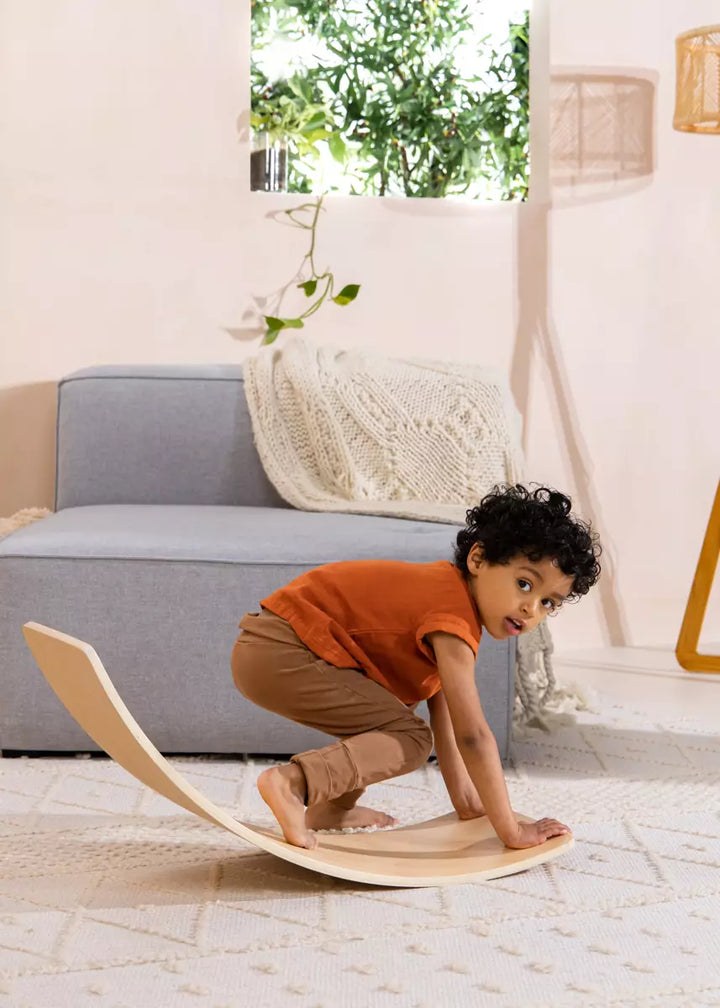 Balance Board - Natural Wood