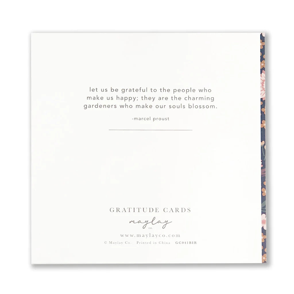 MAYLAY CO - GREETING CARD - BIRDY GRATITUDE