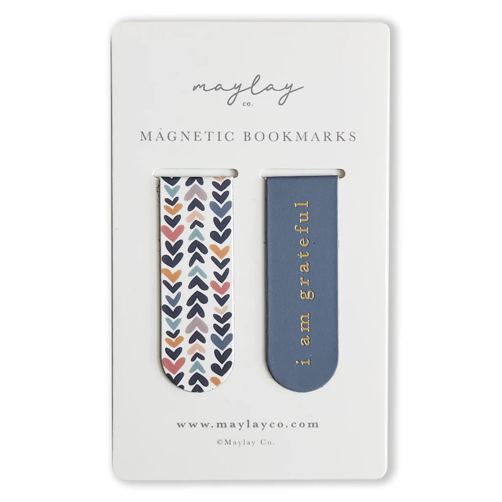 MAYLAY CO - MAGNETIC BOOKMARKS - HEARTWOOD (Set of 2)