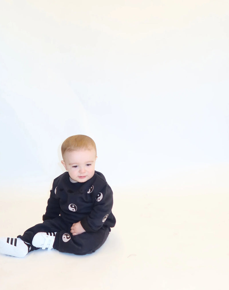 BRUNETTE THE LABEL | Kids "ALL OVER YIN YANG" Jogger | black