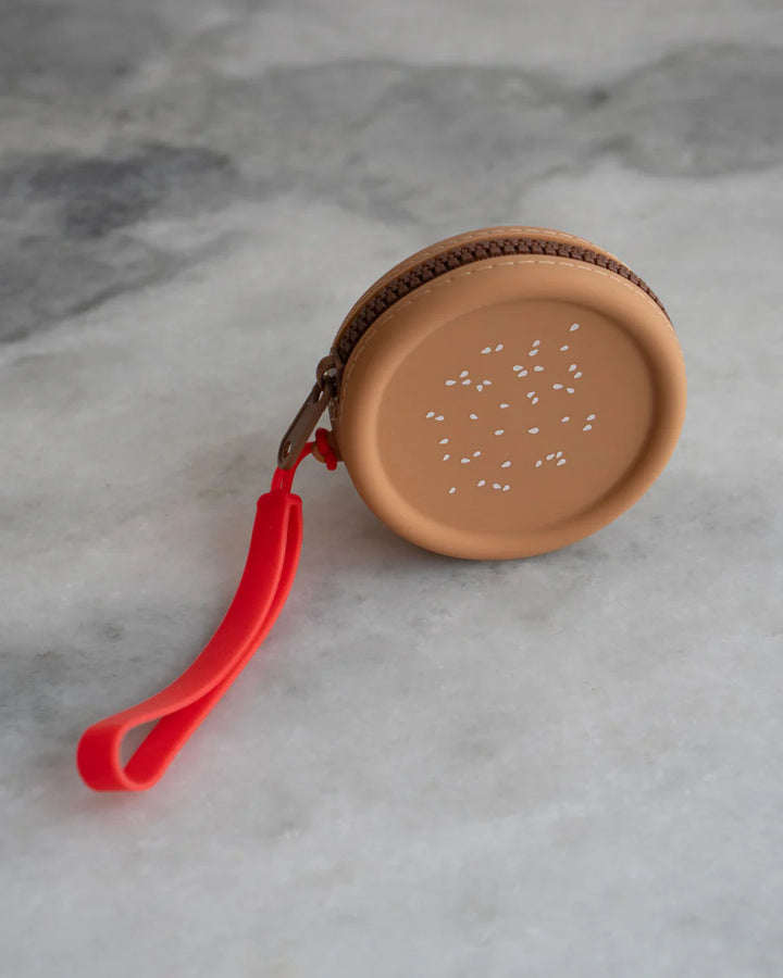 STAY HOME CLUB - ZIPPER COIN POUCH - BURGER BUN