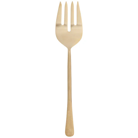 Gold Steel Salad Serving Set | Set of 2