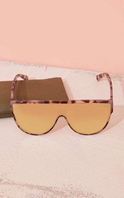 CONTINUUM Sunglasses - Marble/Peach Mirror