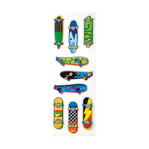 Stickiville Skinny - Skateboards (Clear Vinyl)