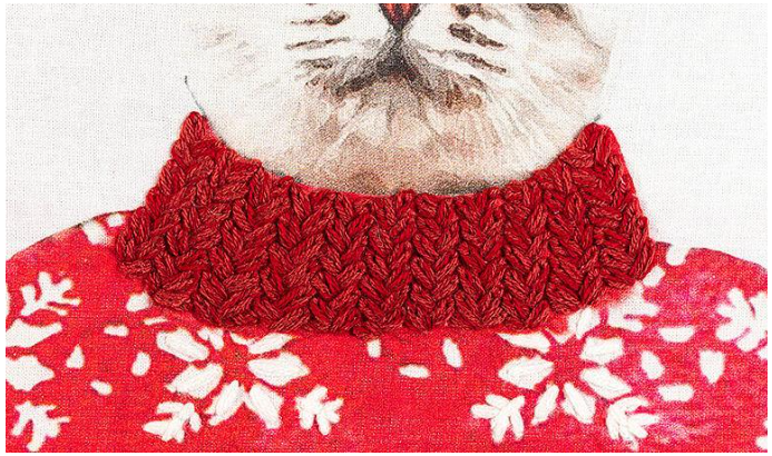 Dressed Cat Kitchen Towel