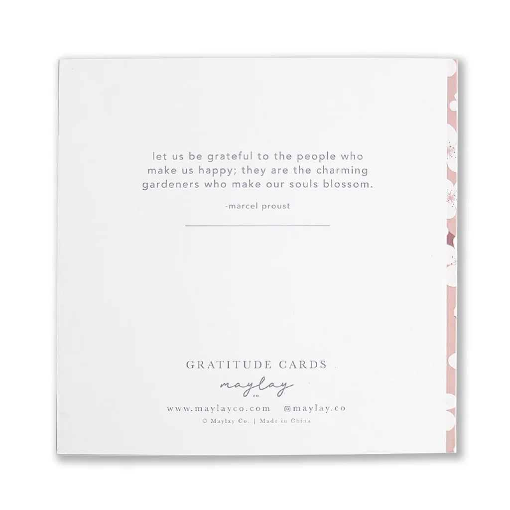 MAYLAY CO - GREETING CARD - CHERRY BLOSSOMS GRATITUDE