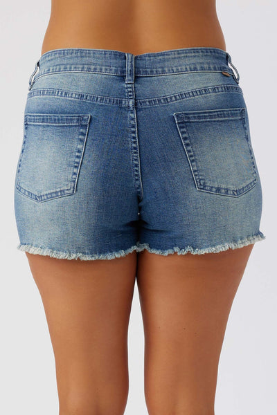 O'NEILL Ladies Cody Denim Shorts - Bluegrass Wash