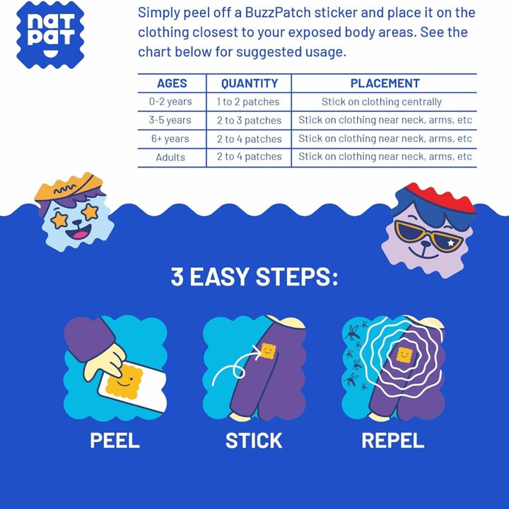 Buzz Patch | Mosquito & Insect Repellent Stickers