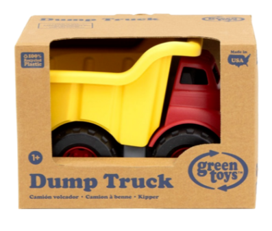 Green Toys | dump truck - yellow/red