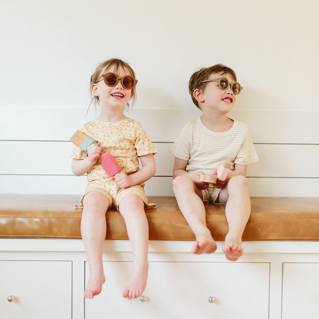 All Day Biker Set - Dune Stripe