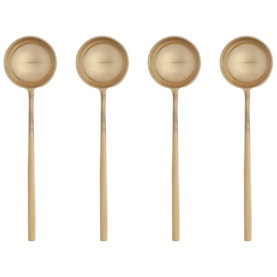 Gold Long Spoons | Set of 4