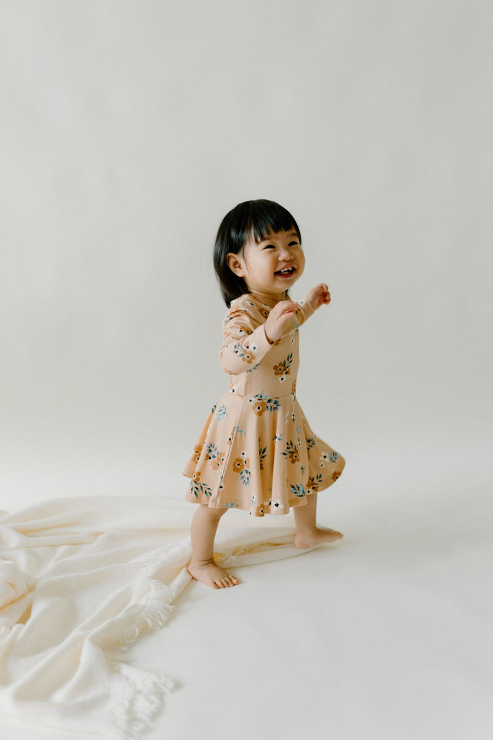 Long Sleeves Twirl Dress | floral