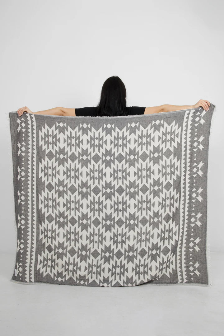 The Coast Fleece Throw | granite