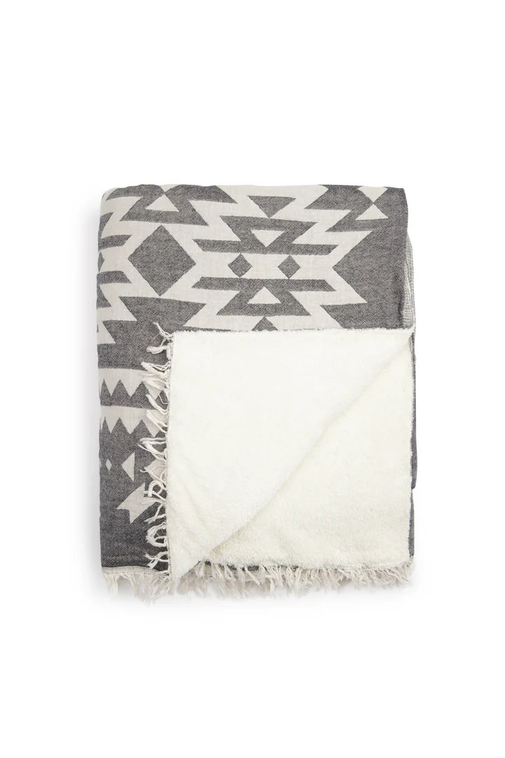 The Coast Fleece Throw | granite