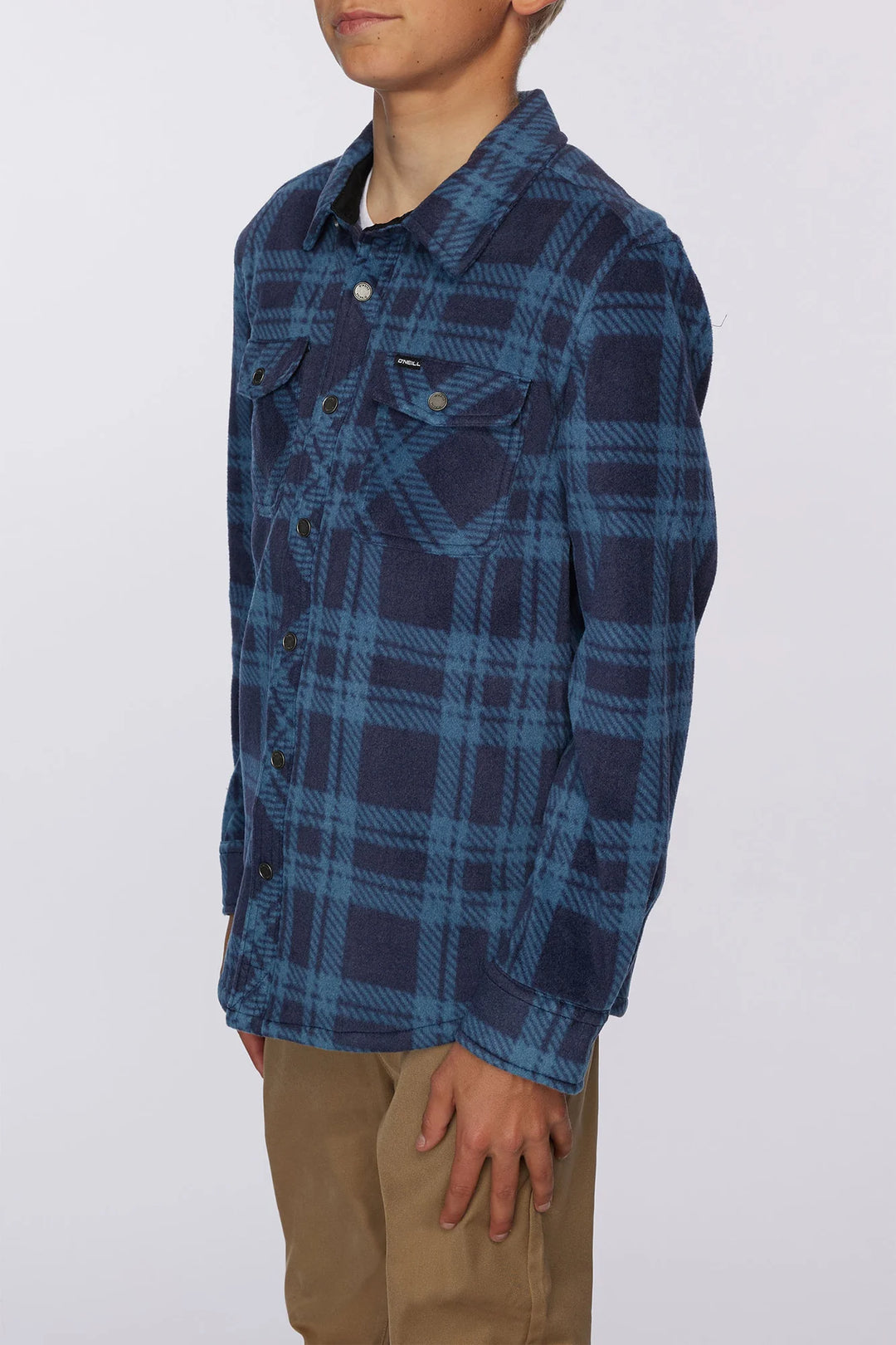 O'Neill Kids | Glacier Plaid Shirt | navy