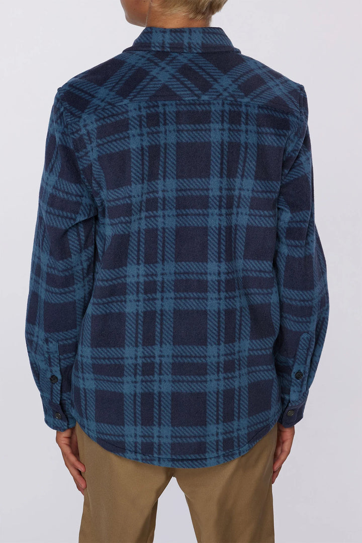 O'Neill Kids | Glacier Plaid Shirt | navy