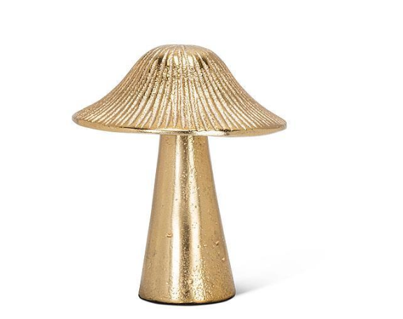 GOLD MUSHROOM DECOR | LARGE