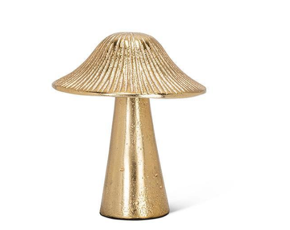 GOLD MUSHROOM DECOR | SMALL