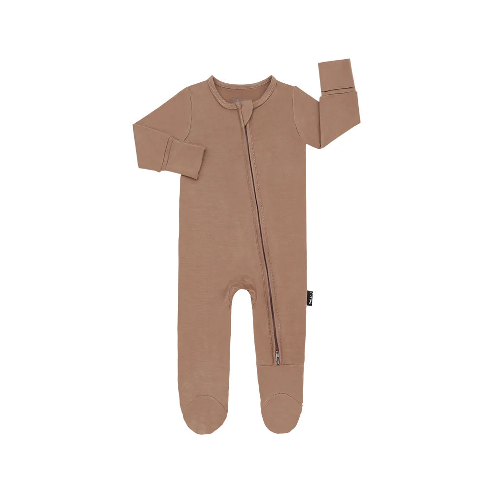 Belan J. | Footed Zipper Sleeper | Hazel
