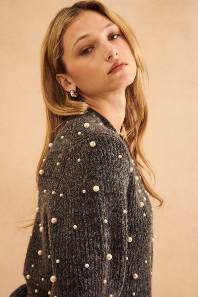 JOHN+JENN | AUGUSTUS SWEATER | BEJEWLED GRANITE