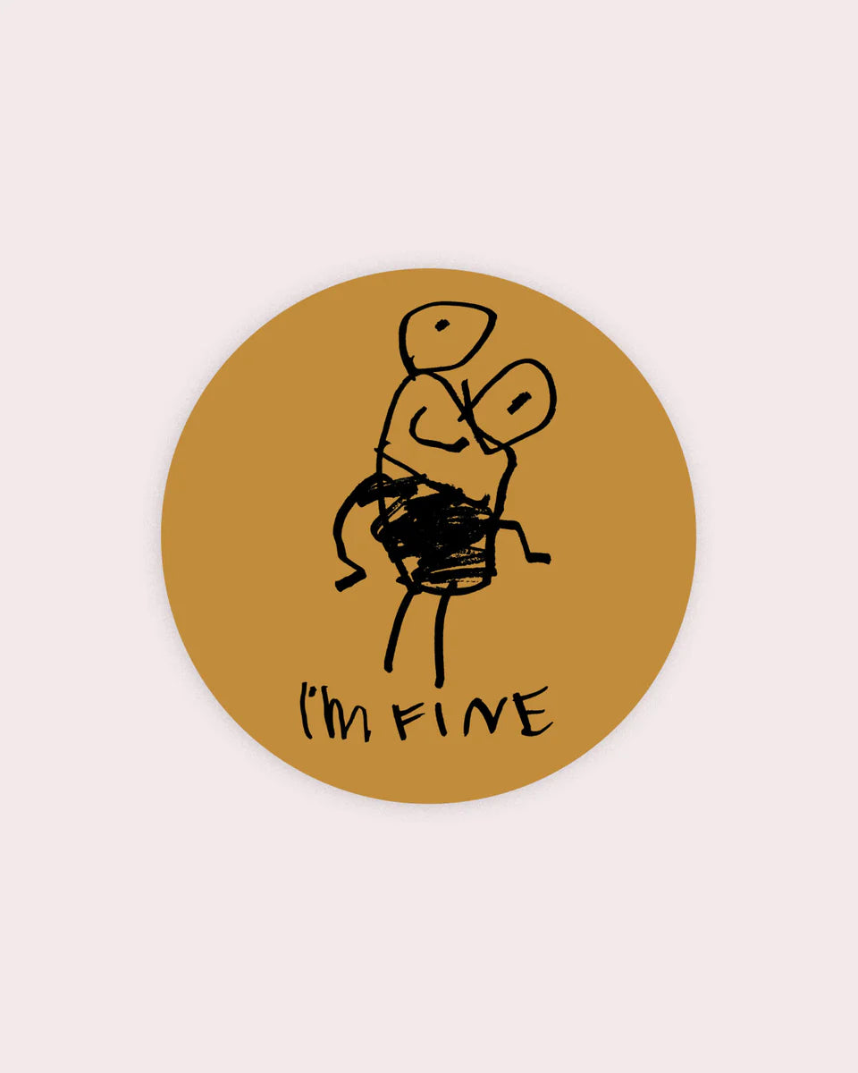 STAY HOME CLUB - VINYL STICKER - I'M FINE