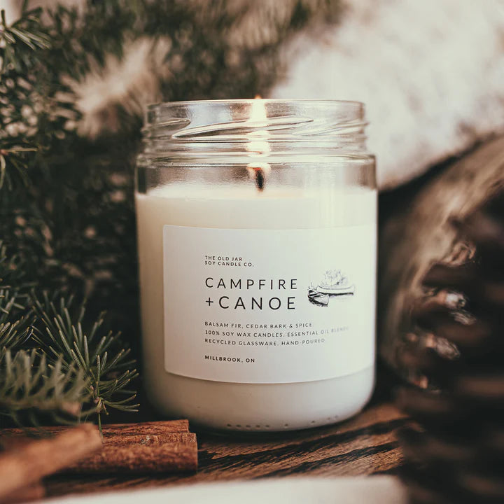OLD JAR CANDLE CO | SOY CANDLE | CAMPFIRE & CANOE