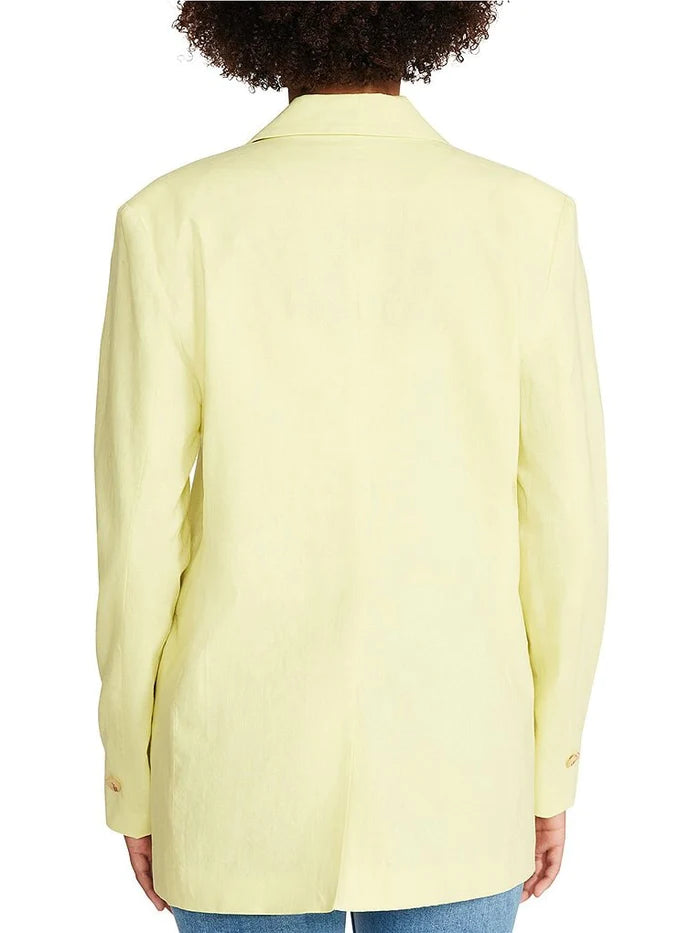 Steve Madden | Linen On The Edge Blazer - Pink Tulle & Sunny Lime Available