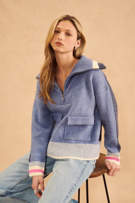 JOHN + JENN | Kenny Sweater | Varsity Melange