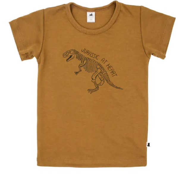 Jurassic at Heart Slim-Fit T-Shirt | umber
