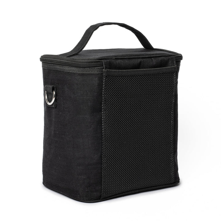 SoYoung | Black Linen Lunch Poche