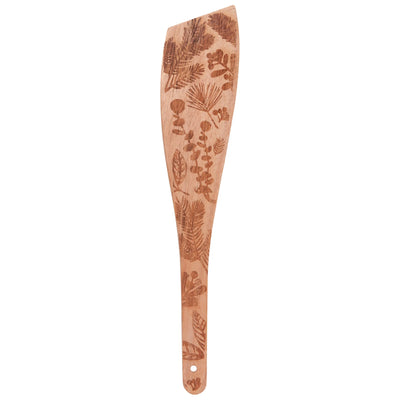 Winterberry Engraved Neem Wood Utensils | Set of 4