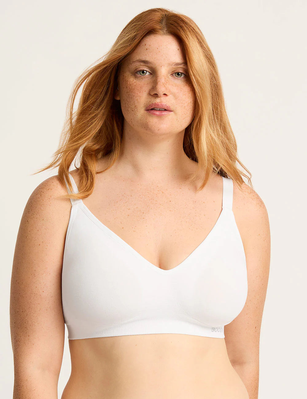 Full Bust Wireless T-Shirt Bra | white