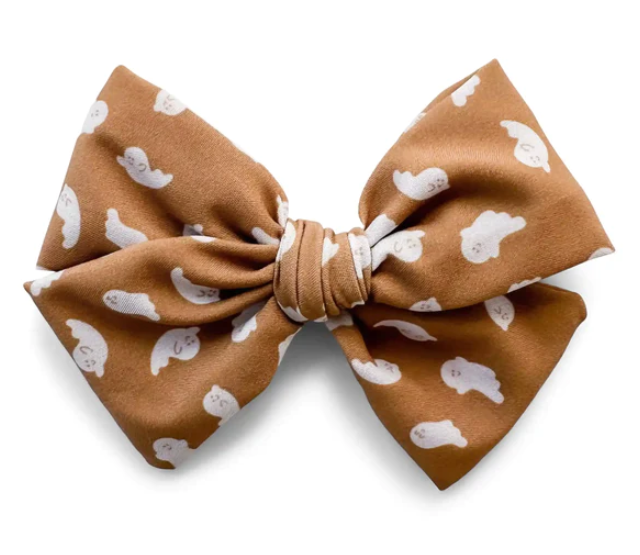 Midi Bow | friendly ghosts | headband or alligator clips available