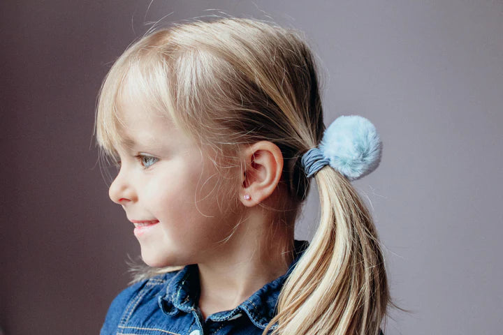 Pompom Hair Ties | mint