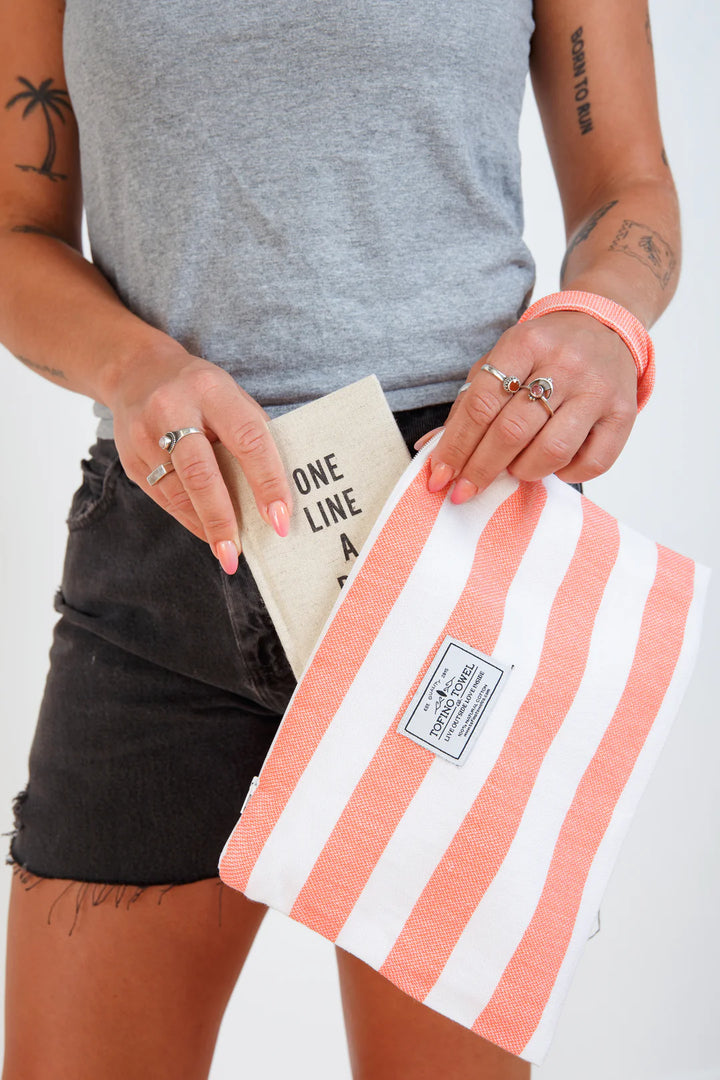 Tofino Towel | The Mira Small Wet-Dry Bag | coral