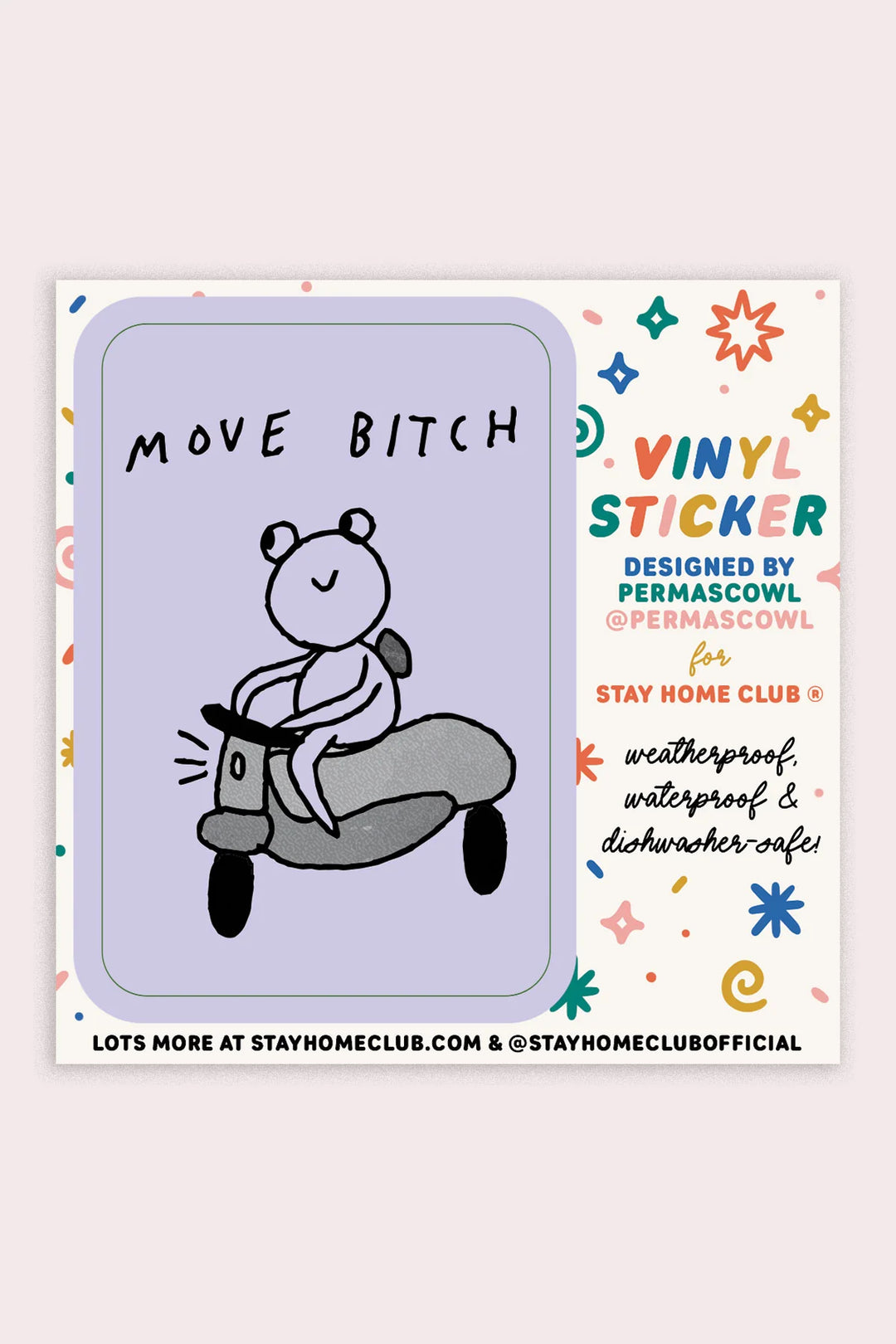 STAY HOME CLUB - VINYL STICKER - MOVE