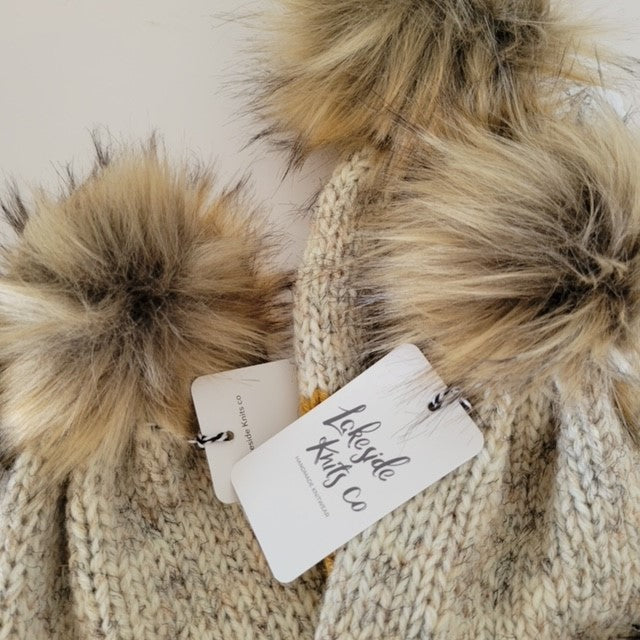 Knit Women's Double Brim Toque | mustard | handmade in Ontario Canada