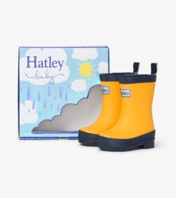 HATLEY | MY 1ST RAIN BOOT | YELLOW & NAVY