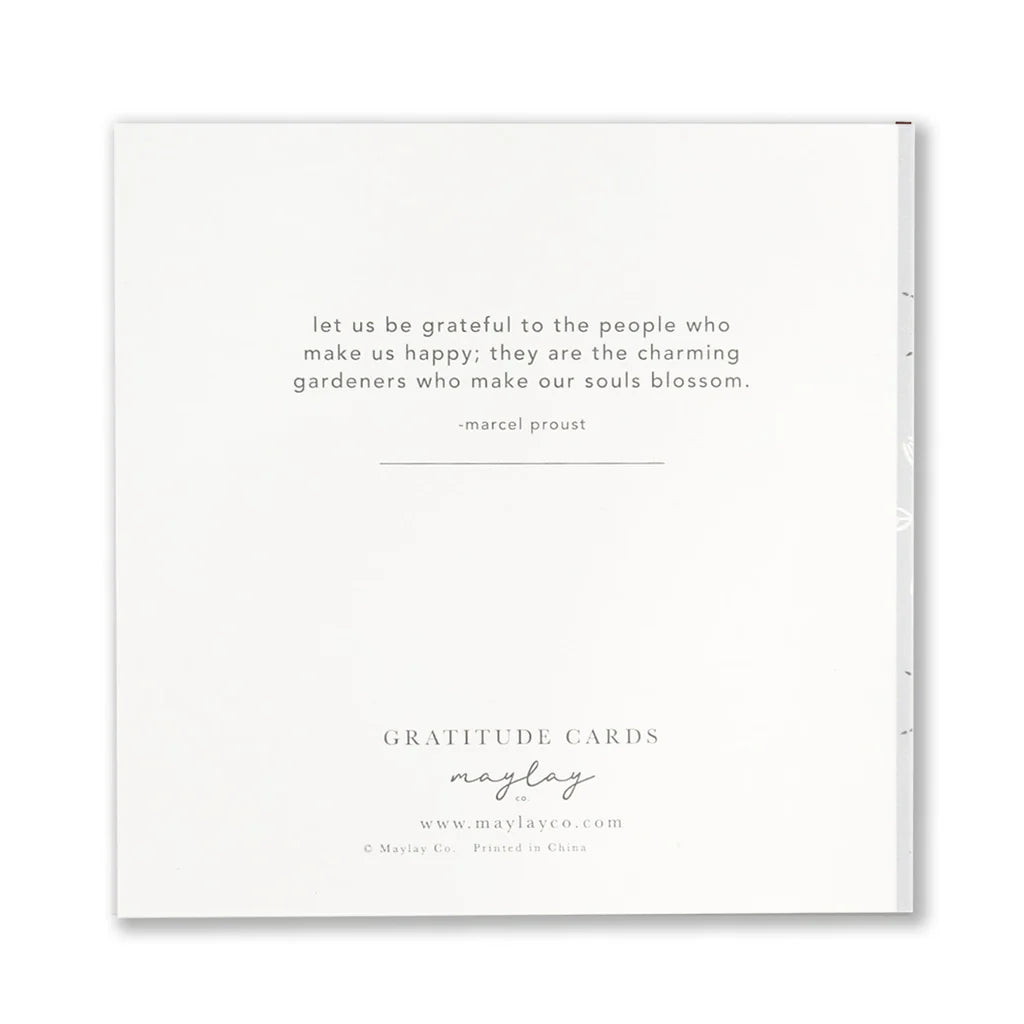 MAYLAY CO - GREETING CARD - STRIPES MONOCHROME GRATITUDE