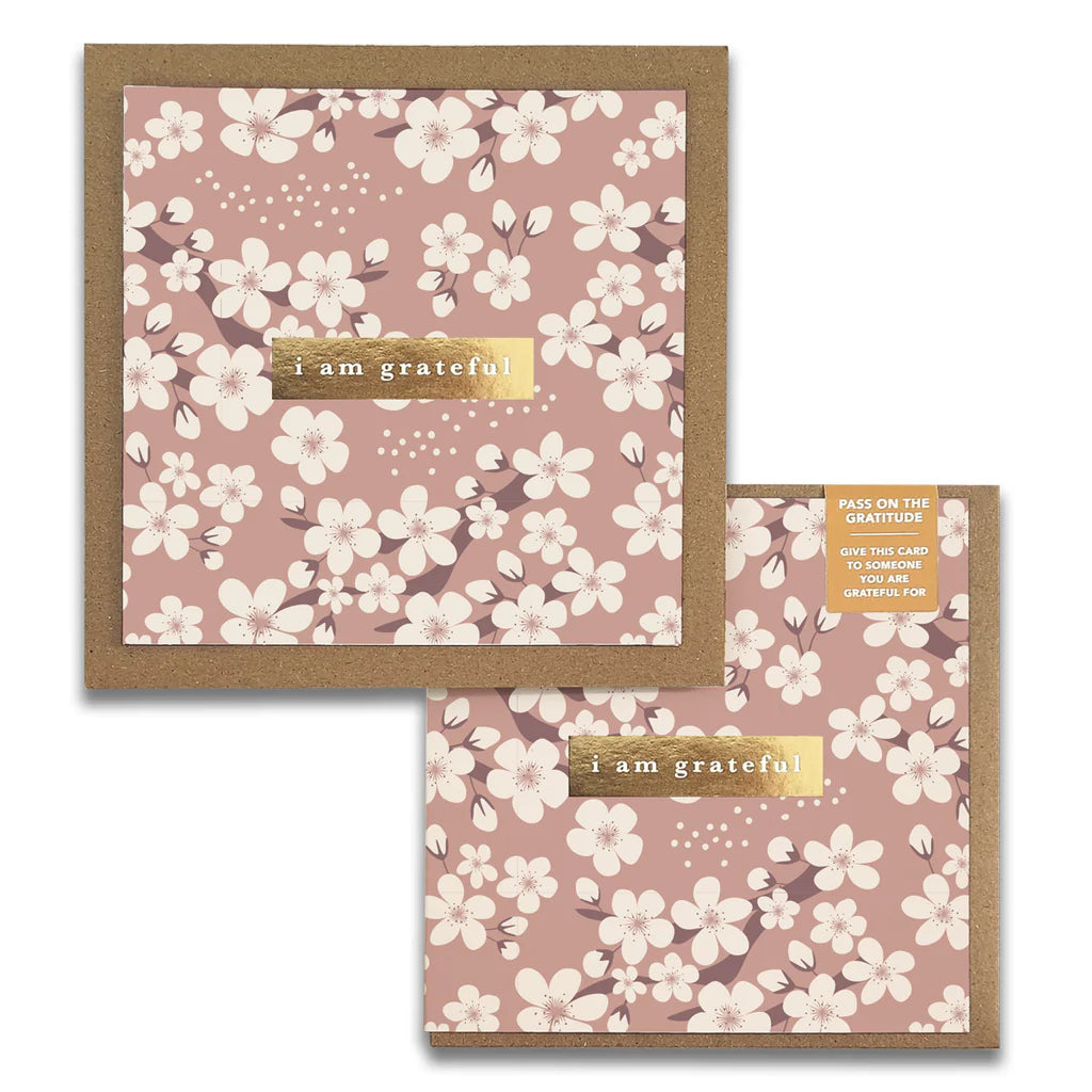 MAYLAY CO - GREETING CARD - CHERRY BLOSSOMS GRATITUDE