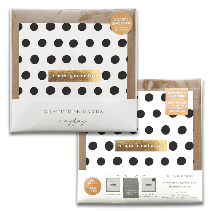 MAYLAY CO - GREETING CARD - DOTS MONOCHROME