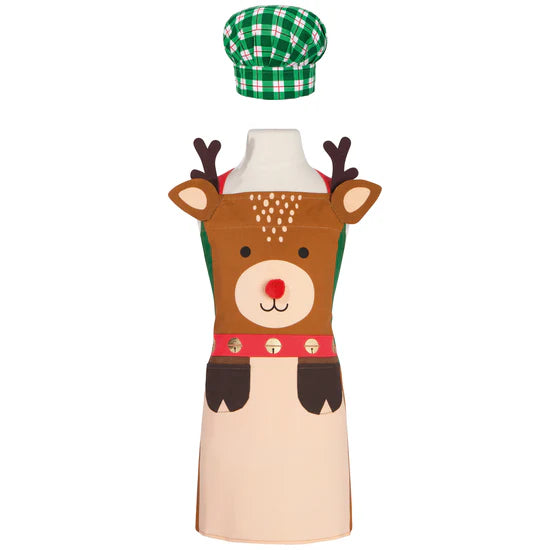 Kids Apron & Hat Set | Rudolph Daydream