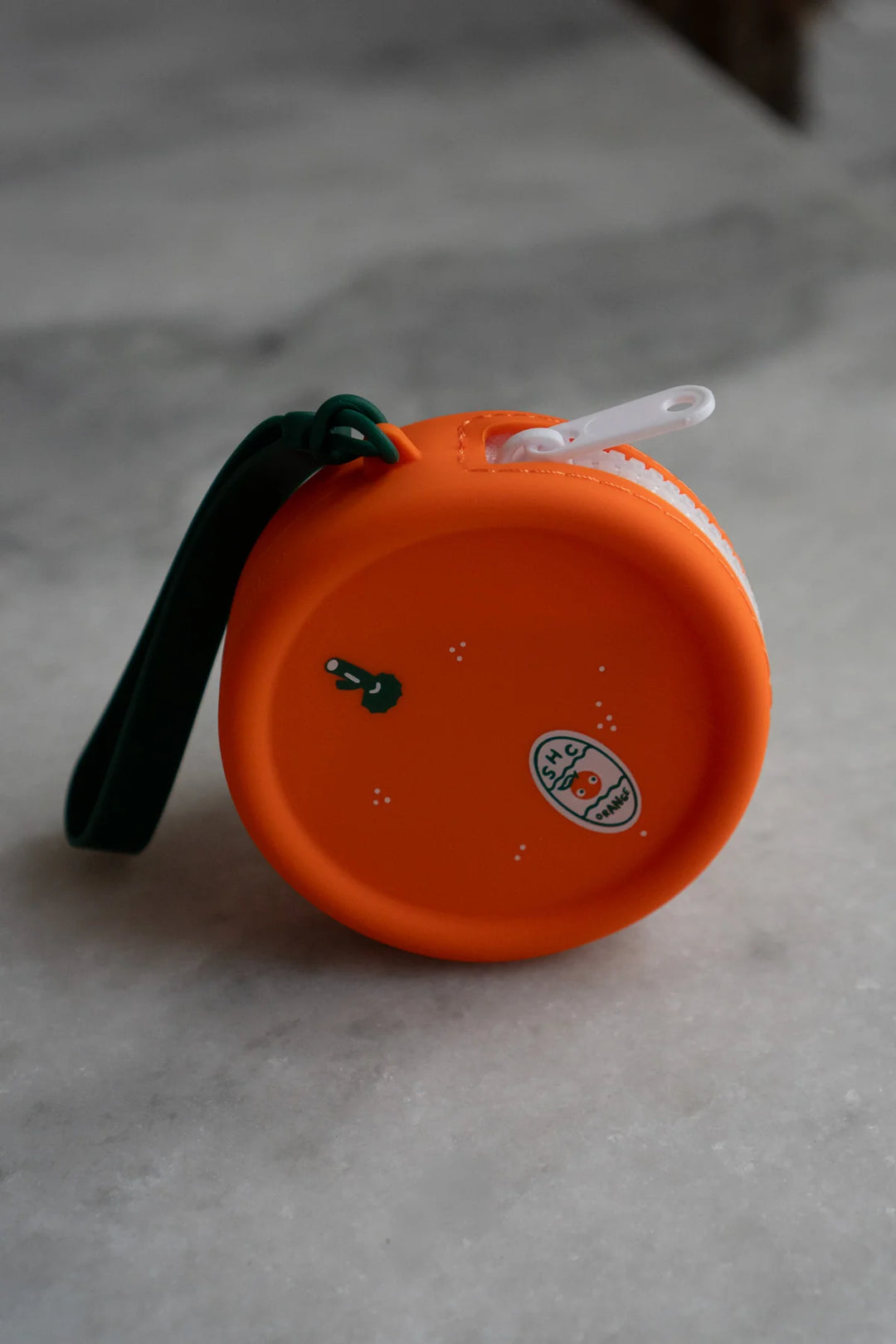 STAY HOME CLUB - ZIPPER COIN POUCH - ORANGE YA GLAD